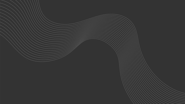 Abstract Wavy Line Background in Minimalistic Style