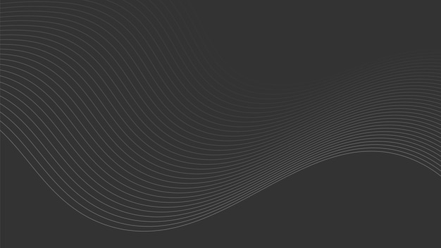 Abstract Wavy Line Background in Minimalistic Style