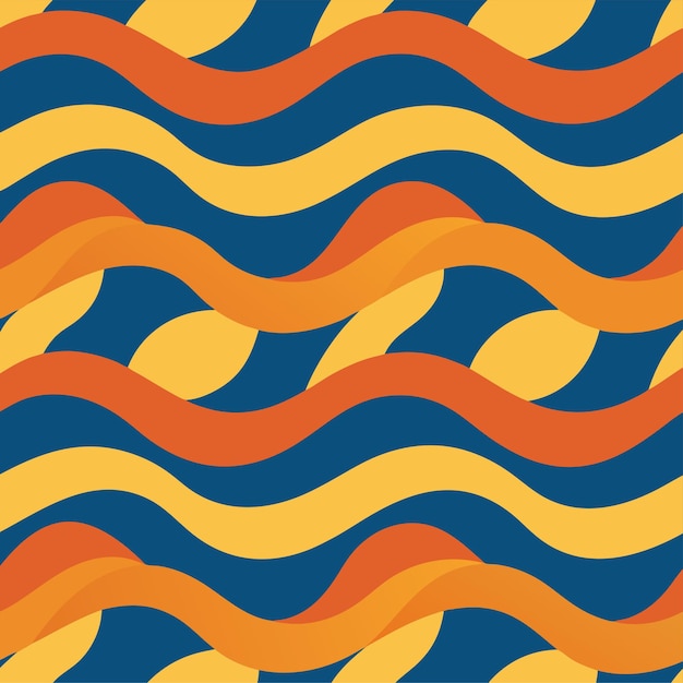abstract wavy lines seamless pattern vector art and illustration