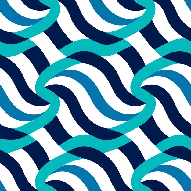 abstract wavy lines seamless pattern vector art and illustration