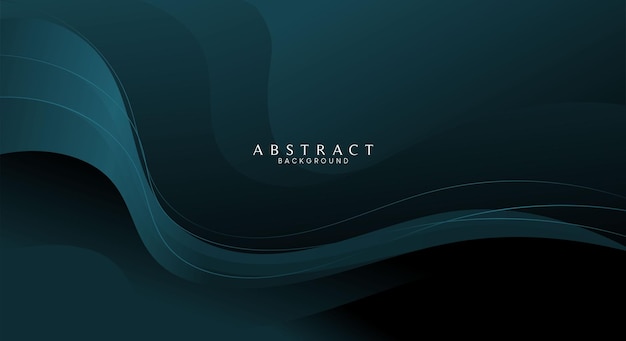 Abstract wavy modern dark background elegant