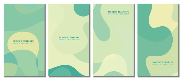 abstract wavy set background design with winter color