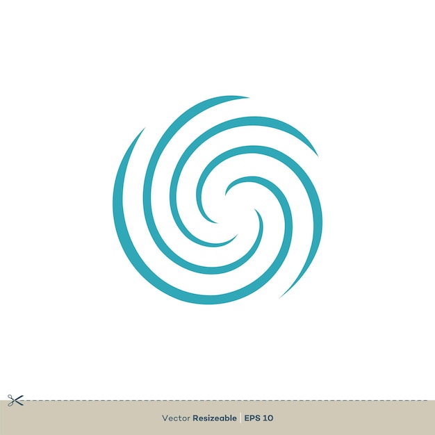 Abstract Whirlpool Vector Logo Template Illustration Design Vector EPS 10