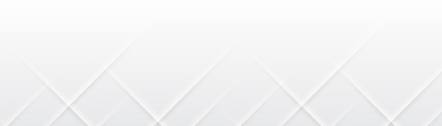 Abstract white 3d banner design background
