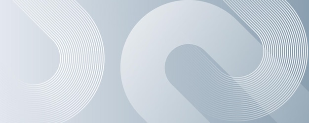 Abstract white and grey gradient geometric background