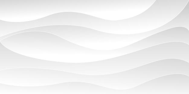 Abstract white and light gray wave modern soft luxury texture smooth and clean vector background