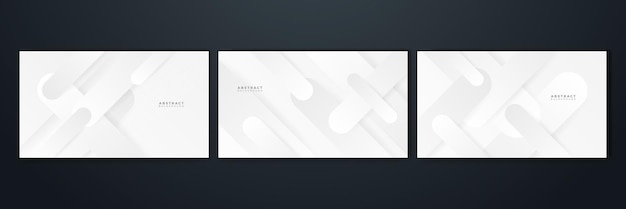 Abstract white grey minimal simple colorful background Vector abstract graphic design banner pattern presentation background web template