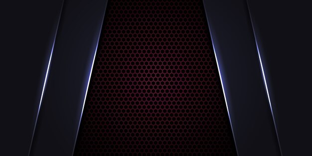 Abstract white light lines on dark background