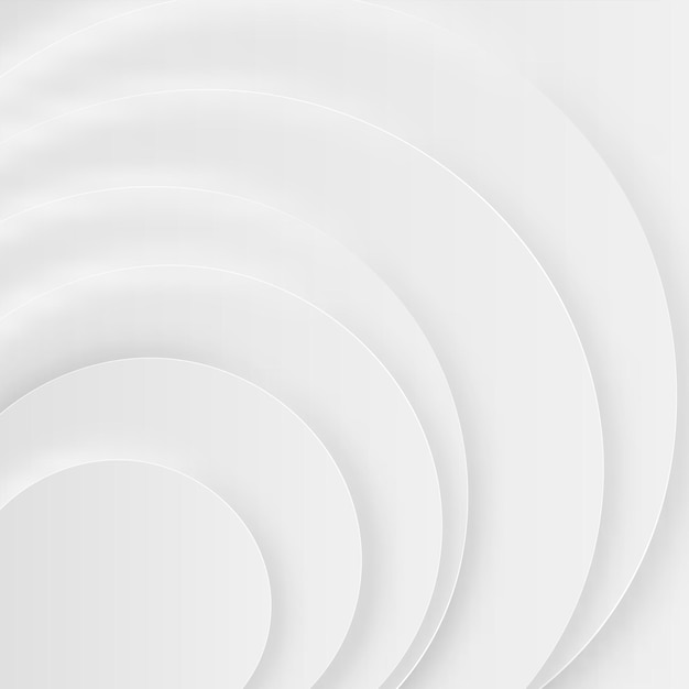 abstract white paper layer cut circle shape background