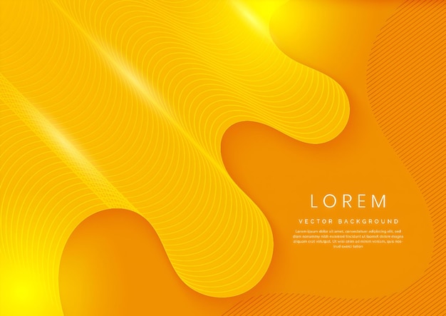Abstract yellow and orange wave background design