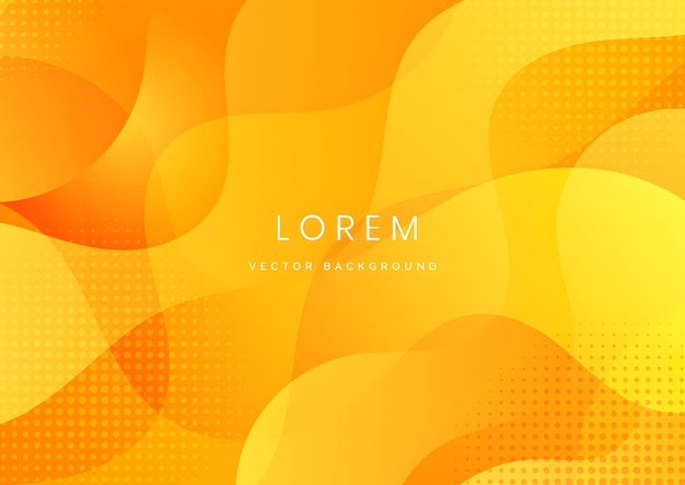 Abstract yellow and orange waves background