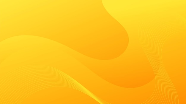 Abstract yellow Background with Wavy Shapes suitable for website flyers posters