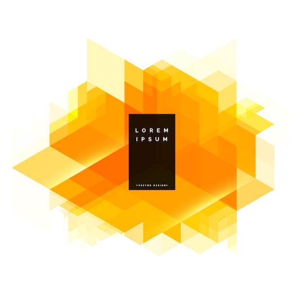 abstract yellow geometric background design
