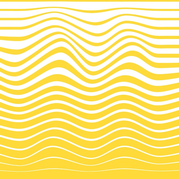 Abstract Yellow Wavy Lines