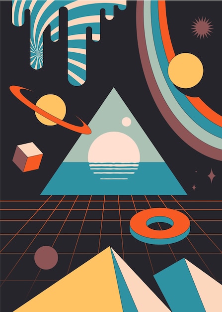 Abstraction cosmic poster