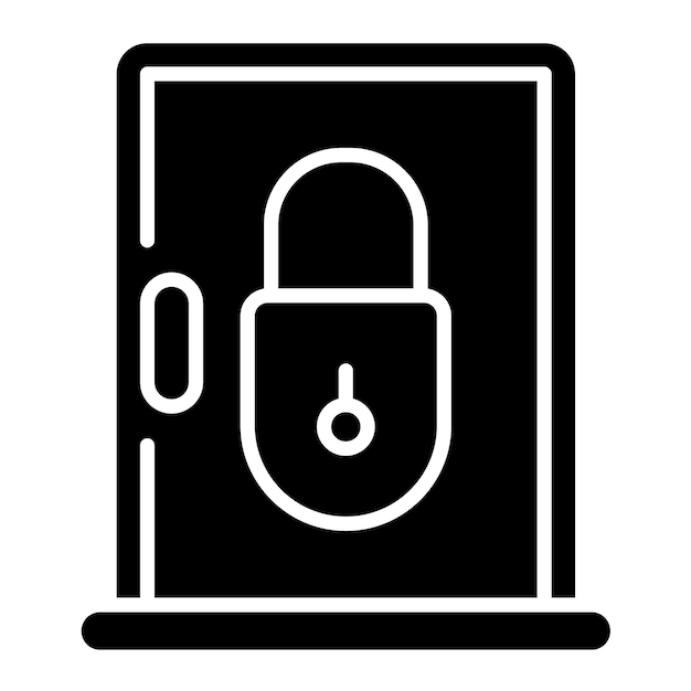 Accessibility Glyph Solid Black Illustration