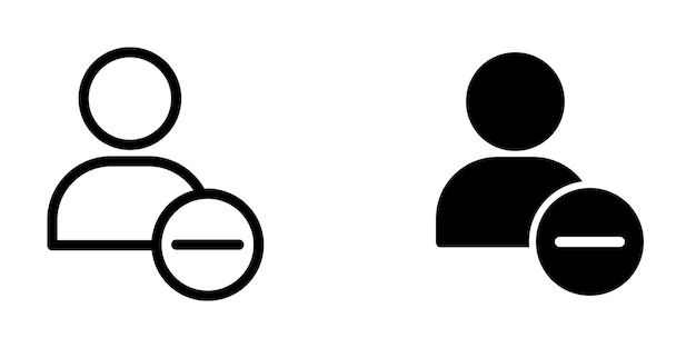 account user icon in trendy flat style isolated