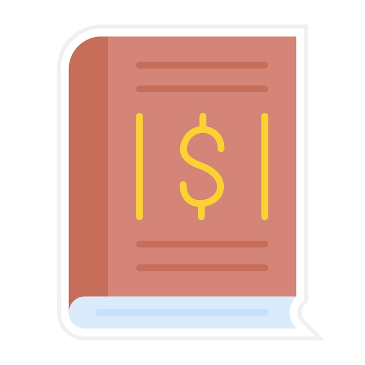 Vector accounting book icon vector image can be used for business