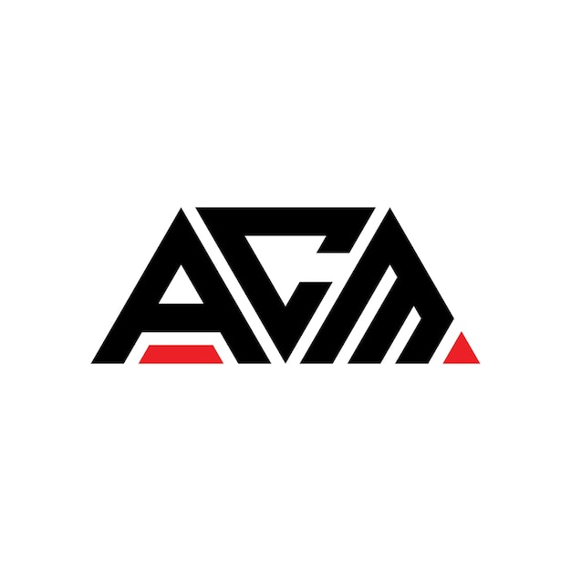 acm triangle letter logo design with triangle shape acm triangle logo design monogram acm triangle vector logo template with red color acm triangular logo simple elegant and luxurious logo acm