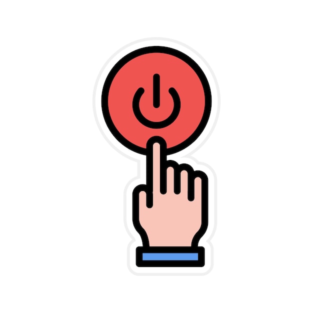 activation icon vector image can be used for video blog
