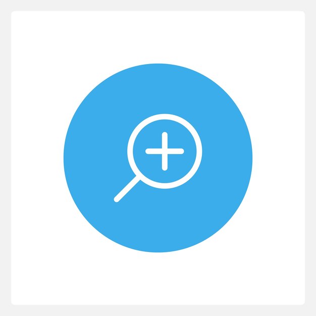 Active zoom in button UI element template