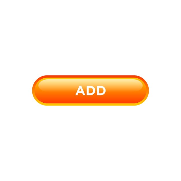 Add button website vector template