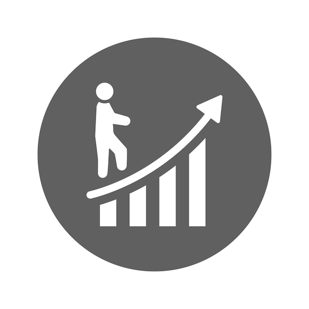 Advancing growth increase icon