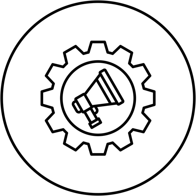 advertising system icon vector image can be used for digital marketing