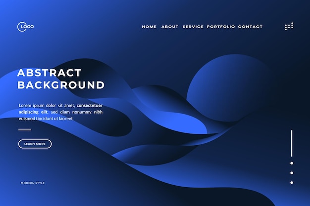 Aesthetic Blue Abstract Background Perfect for Web Development Advertising Campaigns and Engaging