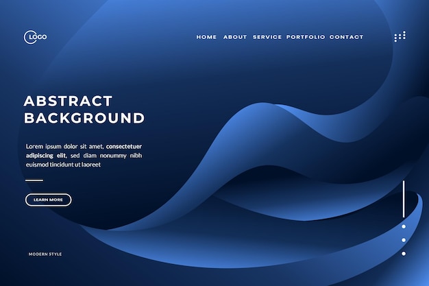 Aesthetic Blue Abstract Background Perfect for Web Development Advertising Campaigns and Engaging