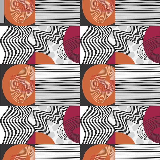 Aesthetic random shape textile pattern 03