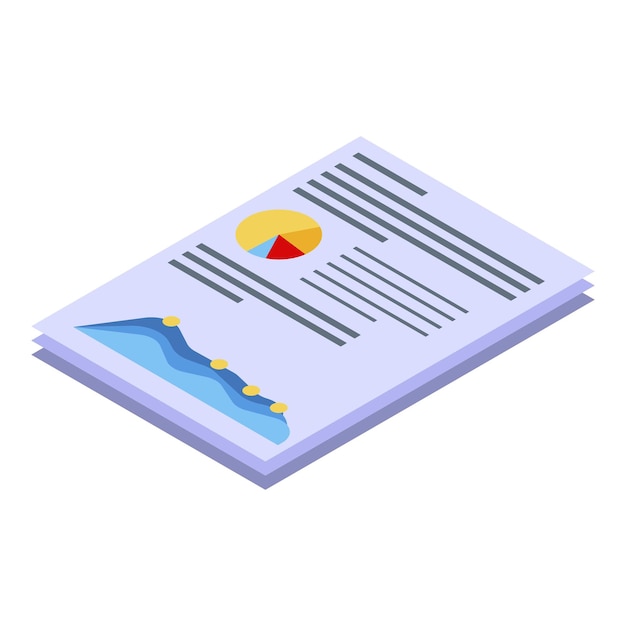 affiliate marketing paper icon isometric of affiliate marketing paper vector icon for web design isolated on white background