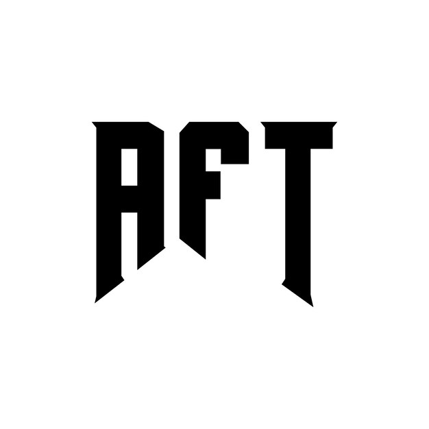 AFT letter logo design for technology company AFT logo design black and white color combination AFT logo AFT vector AFT design AFT icon AFT alphabet AFT typography logo design