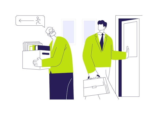 Age discrimination at a workplace abstract concept vector illustration