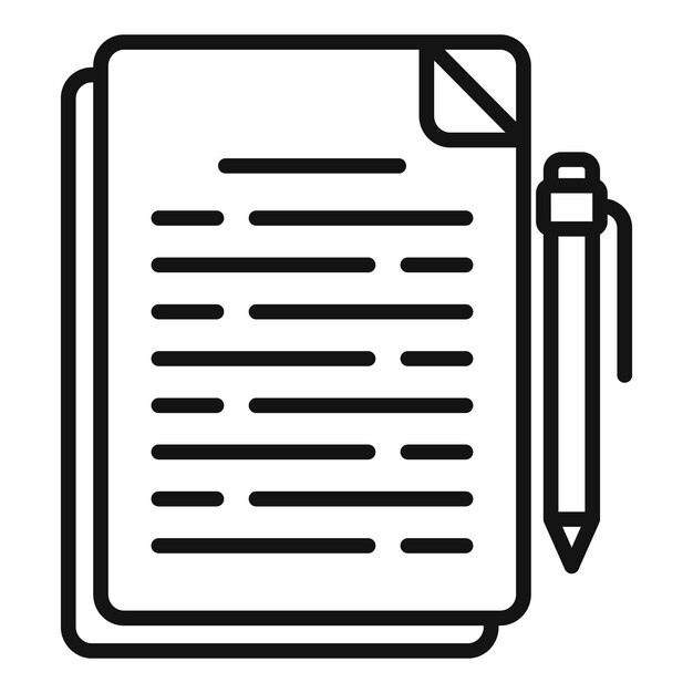 Agent contract icon outline vector Secret service People contact