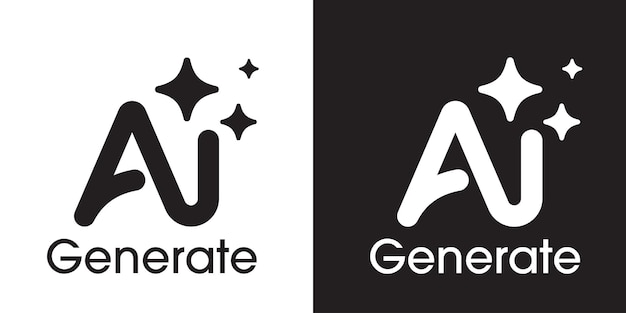 AI Generated icon Generate symbol Artificial intelligence and Machine learning technology concept Icon element for app and web Vector illustration