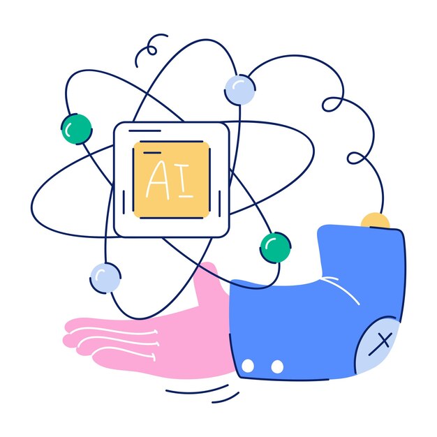 AI Innovations Hand Drawn Illustration
