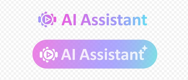 ai robot and assistant logo or icon artificial intelligence neuronetwork for voice voice artific
