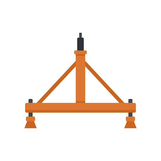 Aircraft repair stand icon Flat illustration of aircraft repair stand vector icon isolated on white background