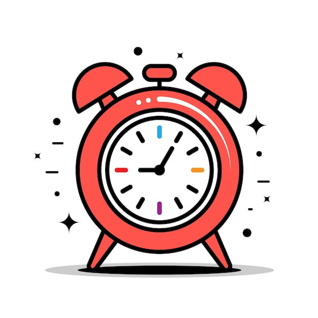 alarm clock filled line design