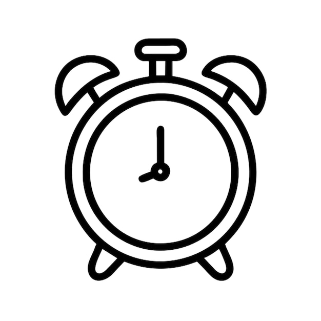 alarm clock icon outline