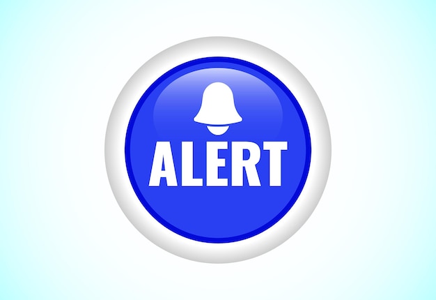 Alert button design illustration Suitable for mobile app and website UI design
