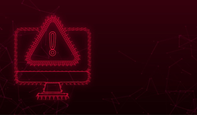 Alert message laptop notification Danger error alerts laptop virus problem or insecure messaging