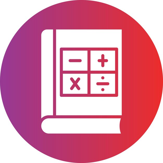 Algebra Book Icon Style