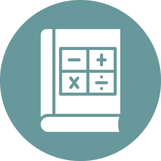 Algebra Book Icon Style