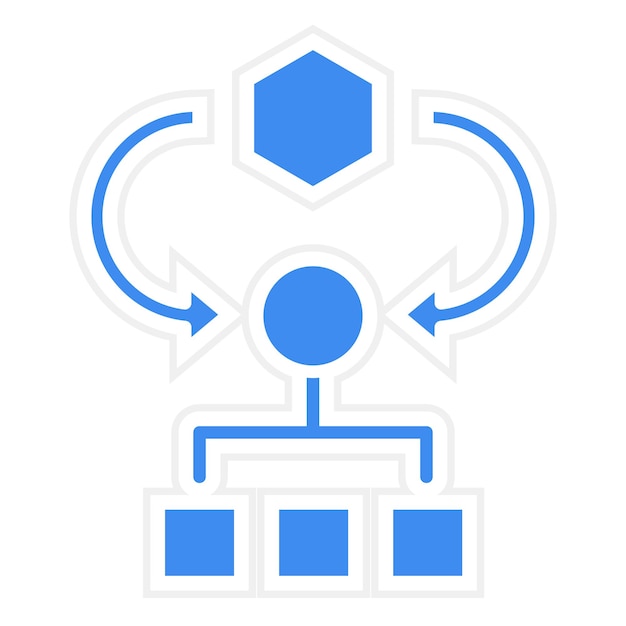algorithm icon vector image can be used for coding and development