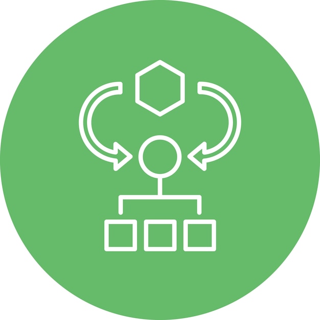 algorithm icon vector image can be used for coding and development
