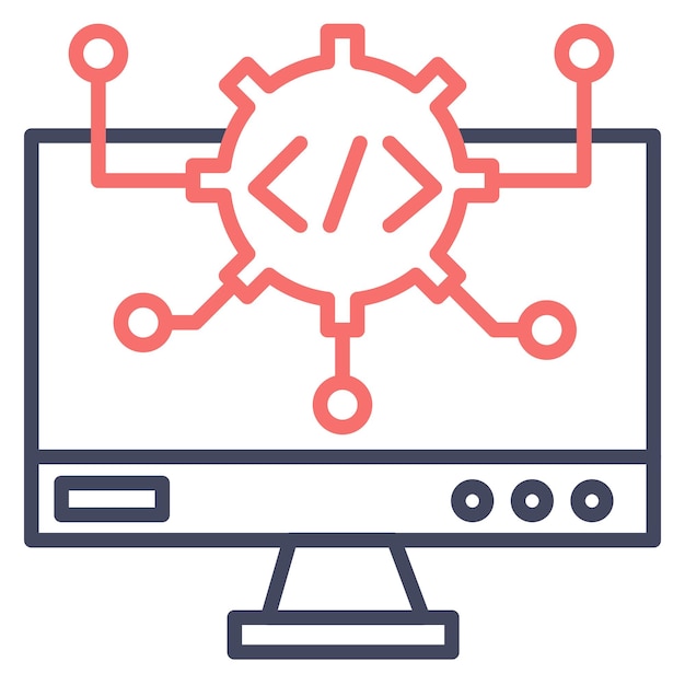 algorithm vector illustration style