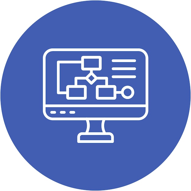 algorithm vector illustration style