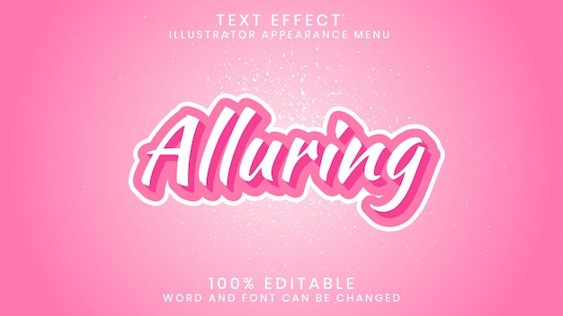 Alluring Editable Text Effect Style Template